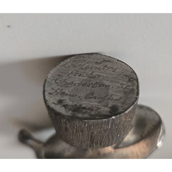 Pewter Animal Figurines Frog,‎ Monkey, Duck, and a Pelican - Picture 5 of 11